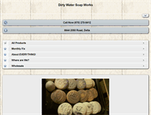 Tablet Screenshot of dirtywatersoap.com